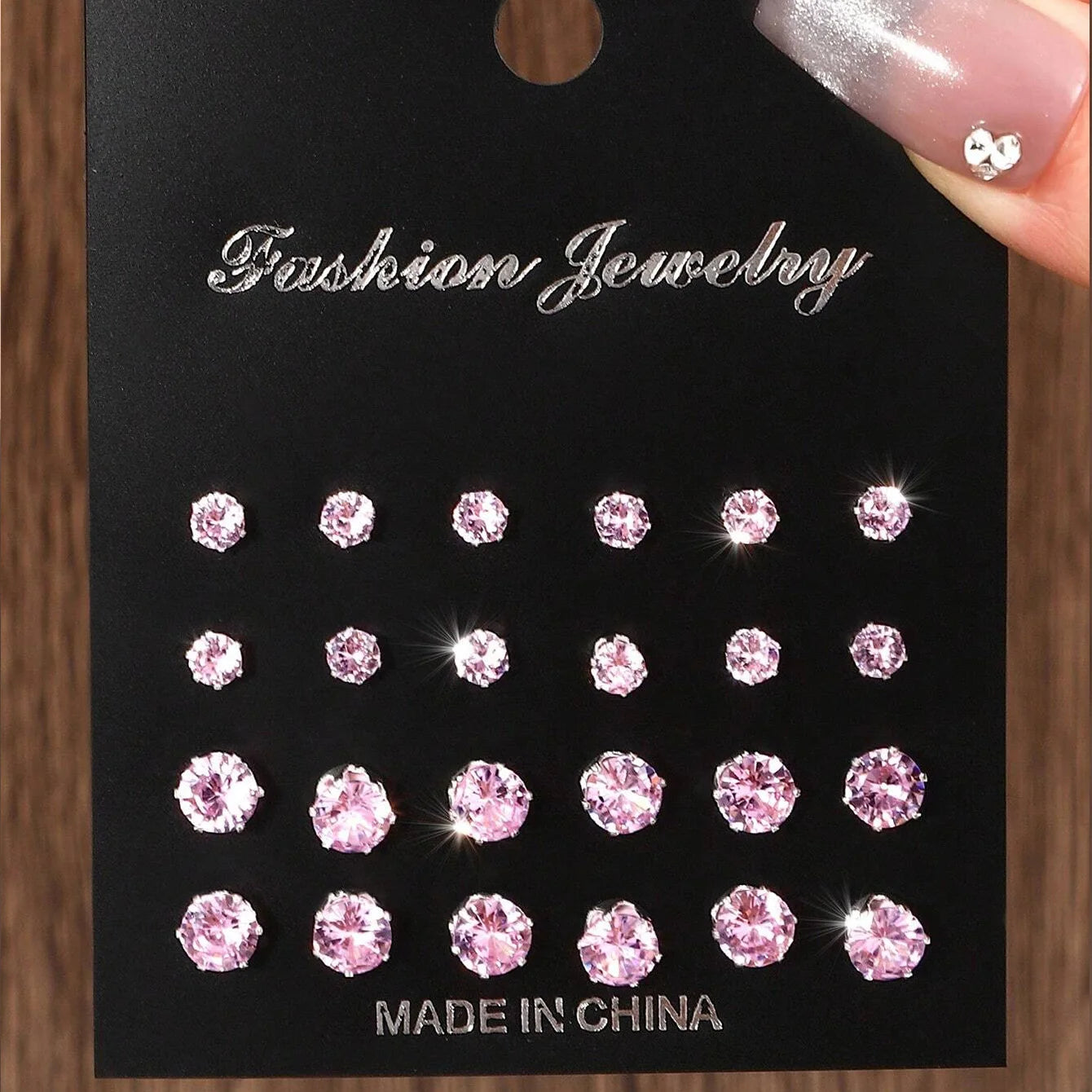 12 Pairs Luxurious Zirconia Earrings Set – Shiny Elegant Simple Stud Jewelry Gift for Parties, Couples & Daily Wear
