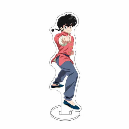 Ranma 1/2 Acrylic Stand Figure — 15cm Tendou, Akane, Hibiki & Ryoga Anime Model Plate, Cartoon Doll for Bedroom Display