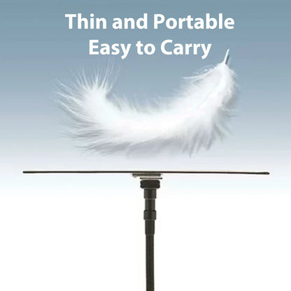 Adjustable Multi-Surface Light Reflector - 9.4 x 9.4 Inch Flexible Optical Reflector for Photography Lighting