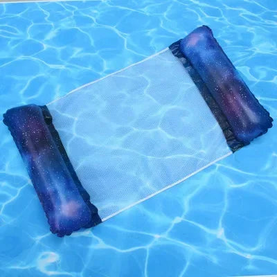 New Inflatable Water Hammock Recliner - Floating Swimming Mattress and Pool Party Lounge Bed