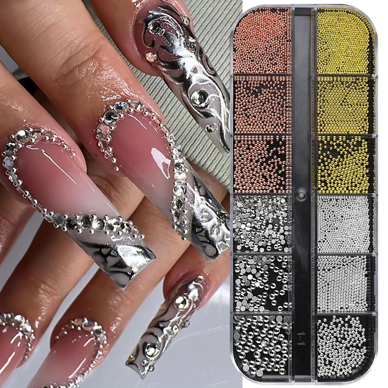 BORN PRETTY 30ML Nail Rhinestone Glue - Gel Adhesive for 3D Nail Charms, Bling Gems & Nail Decoration Supplies