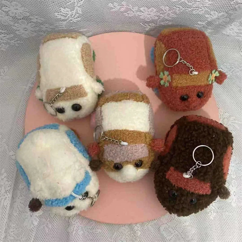 Cute PUI PUI Plush Toy Keychain – Anime Guinea Pig Stuffed Bag Pendant Birthday Gift
