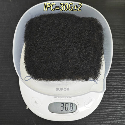 1Pc 30g Brazilian Afro Kinky Curly Remy Human Hair Bulk — No Weft Braiding Extensions for Locs & Braids
