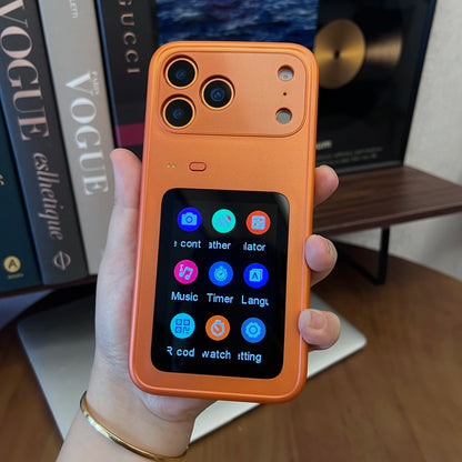 Smart LCD Phone Case - Interactive Rear Display Protective Cover for iPhone
