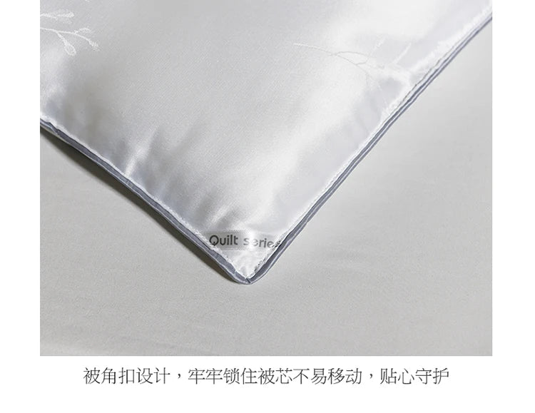 100% Mulberry Silk Handmade Comforter – Winter Warmth, Spring & Autumn Blanket, Thickened Single/Double Quilt for Home & Hotel