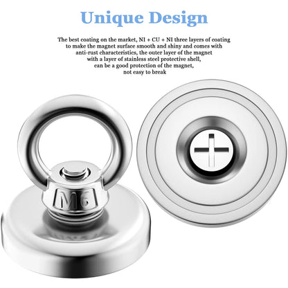 Super Powerful Neodymium Magnets N52 - Strong Magnet for Magnetic Fishing, Search Hook, Magneat Magnetti, Neomidium Imans