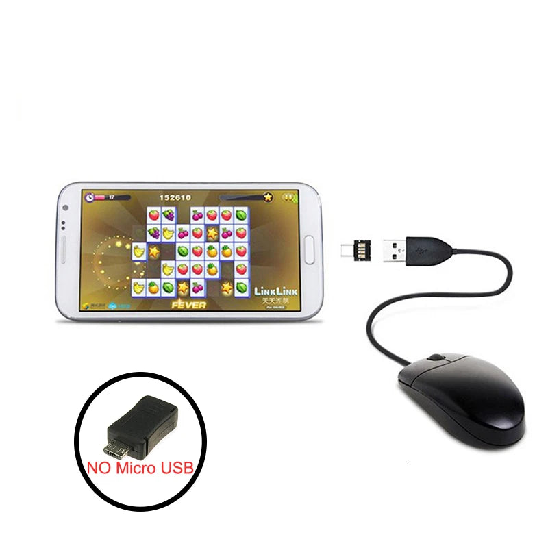 1-10PCS OTG Micro USB to Type-C Adapter – USB-C Male to USB 2.0 Female Data Connector for MacBook, Samsung, Xiaomi, Huawei, Android Phones