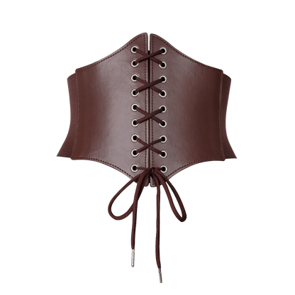 Medieval Wide Leather Armor Belt - Steampunk Waist Costume Accessory for Men & Women, Viking Knight Antique Waistband for LARP & Cosplay