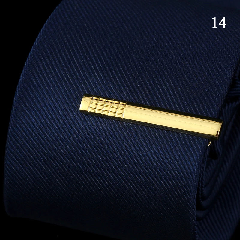 Men’s Fashion Tie Clip Pin - Metal Necktie Bar for Business, Wedding & Party Suit Accessories Gift