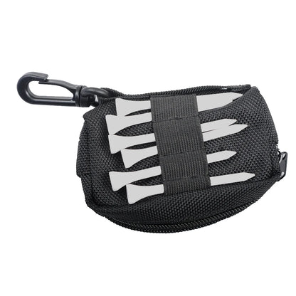 Waterproof Golf Ball Bag with Clip – Golf Tee Holder Pouch, Lightweight Fanny Pack Golf Ball Case, Golf Accessories