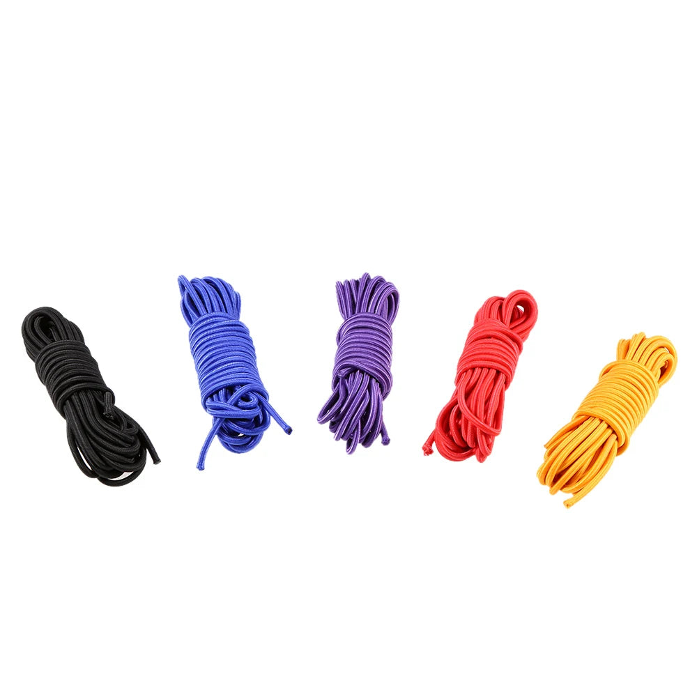 5 Meters 4mm/5mm Kayak Elastic Bungee Cord – Paddle Holder, Deck Rigging & Rear Securing Rope for Boats
