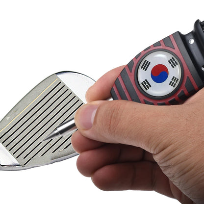 Golf Grooving Sharpening Tool – Alloy Wedge Cleaner with Brush for Golf Groove Maintenance