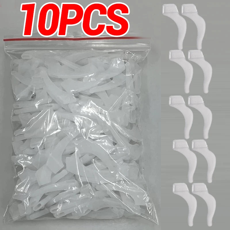 Anti-Slip Silicone Ear Hooks for Glasses | Elastic Eyewear Grip, Temple Holder & Fastener Accessories