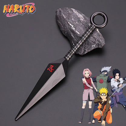 Anime Naruto Weapon Keychain Set – Metal Models of Asuma, Zabuza Sword, Kisame, Hidan, Minato Kunai & Flying Thunder God Cosplay Toys for Boys