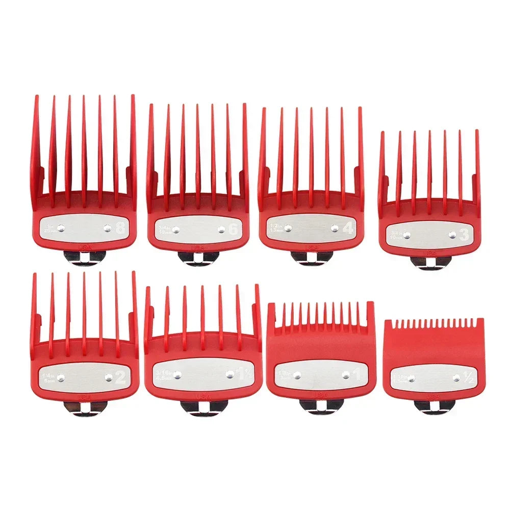 8/10PC Universal Hair Clipper Guard Set – Professional Limit Guide Combs for Wahl Trimmers & Barber Accessories