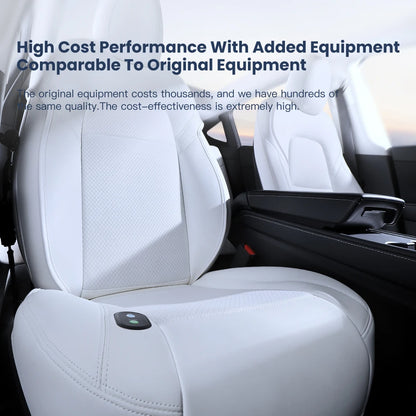 YZ Tesla Seat Cushion Cover — Ventilated Cooling Car Seat with Fan for Model 3 & Model Y | Breathable Summer Accessory