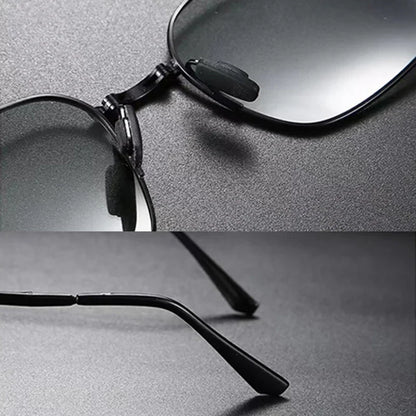 2023 Foldable Polarized Sunglasses – High-Quality Vintage Metal Frame UV400 for Men & Women