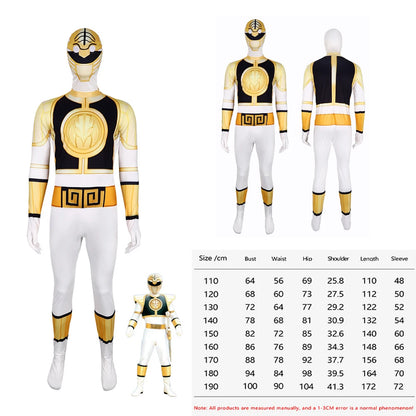 Samurai Ranger Cosplay Costume Set - Superhero Jumpsuit & Mask for Halloween and Birthday Parties