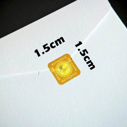 500pcs Hologram Tamper-Proof Stickers - Genuine Security Warranty Void Sealing Labels 15mm