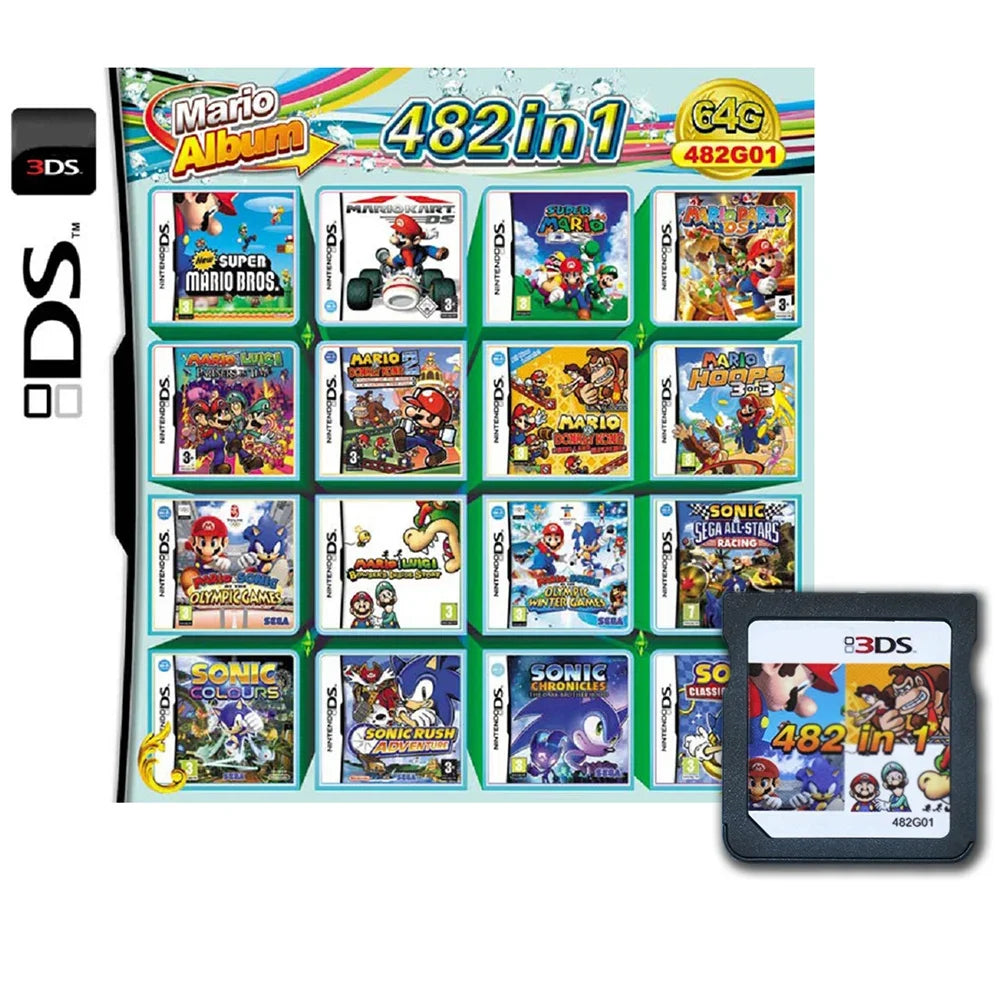 4300-in-1 Multi Game Cartridge — DS/NDS/3DS/NDSL Handheld R4 Video Game Card