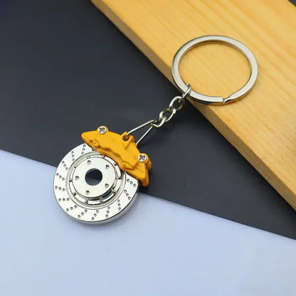Creative Gear Head Keychain – Speed Gearbox & Turbo Hub Brake Disc Pendant for Car Keys, Shock Absorber Keyring
