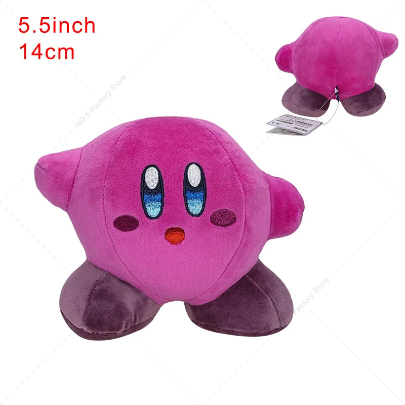 4 Styles Kirby Plush Doll – Pink, Yellow & Green Anime Stuffed Toy for Kids’ Christmas & Birthday Gifts