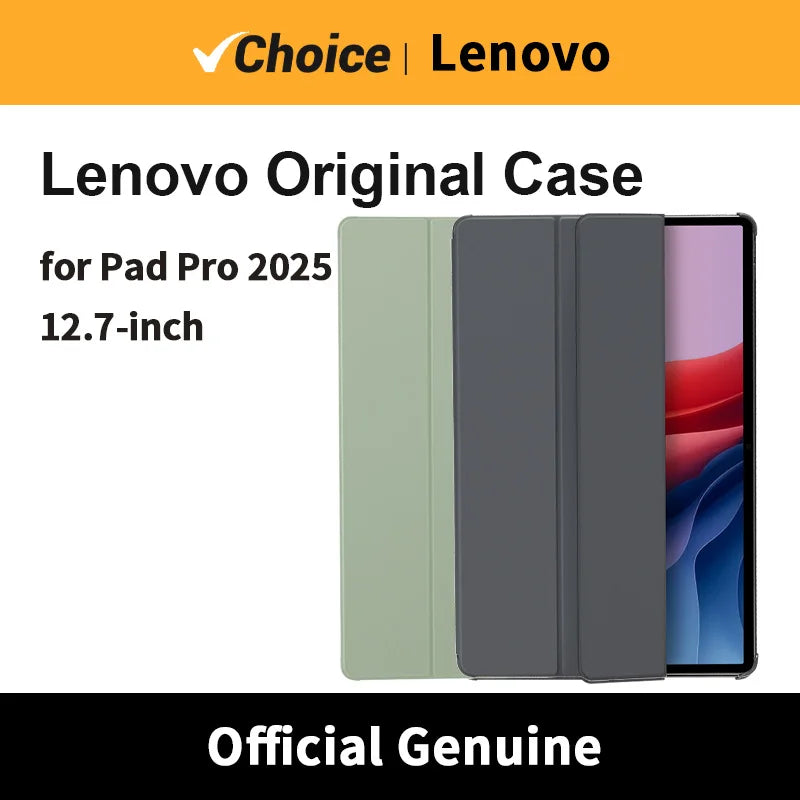 Lenovo Xiaoxin Pad Pro 12.7″ 2025 Case — Second Gen Protective Cover with Clip, Wake/Sleep, and Pen Slot