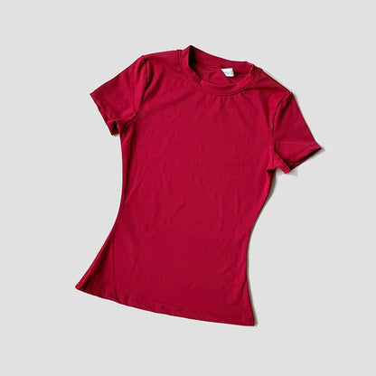 Women’s Seamless Yoga Top Short Sleeve Fitness T-Shirt – Gym, Running & Activewear Sports Shirt for Workout Comfort & Breathability