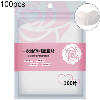 Disposable Full Face & Neck Beauty Wraps - 100/500pcs Transparent Plastic Film Mask Covers