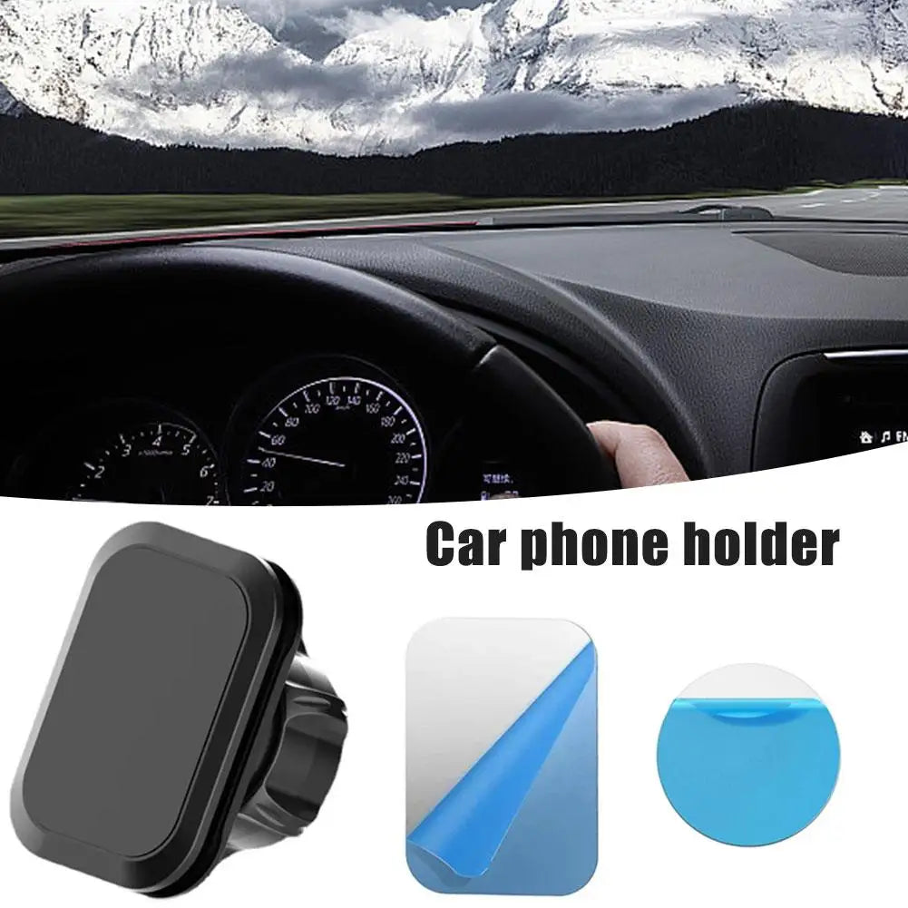 17mm Magnetic Car Phone Holder - Ball Head Mount Base for Smartphones and GPS Devices
