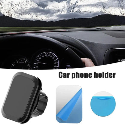 17mm Magnetic Car Phone Holder - Ball Head Mount Base for Smartphones and GPS Devices