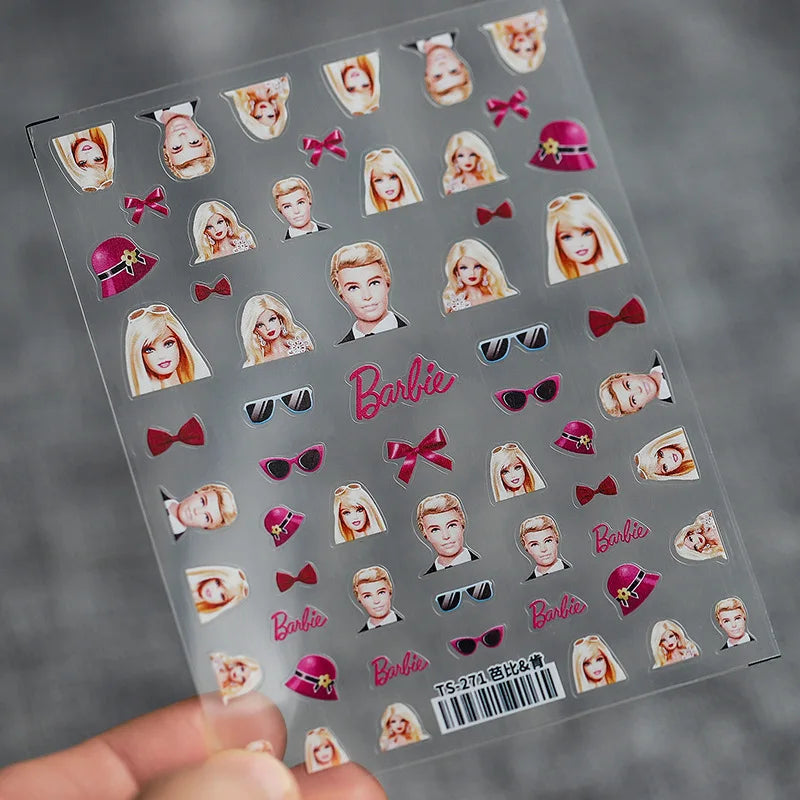 Cute Snoopy 5D Nail Stickers – Cartoon Anime Nail Art Decoration