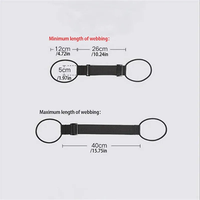 Adjustable Luggage Strap with Elastic Shoulder Pad – Travel Safety Belt & Secure Luggage Accessory