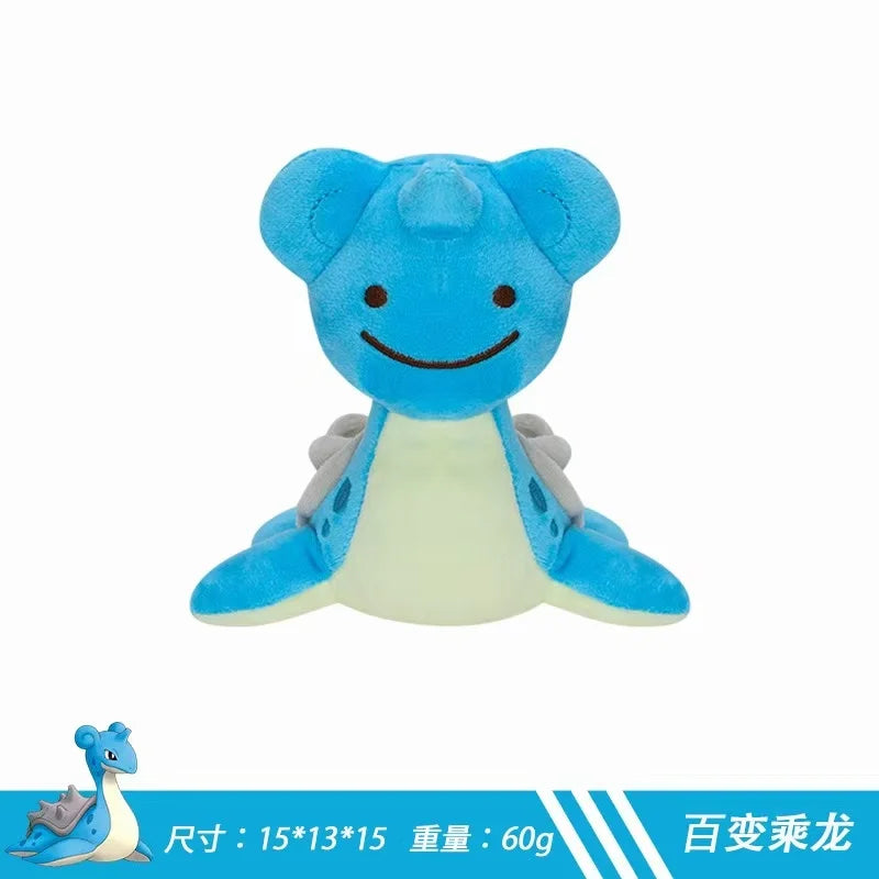 Pokémon Pokopia Ditto Transformation Plush Toys - Cute Dragonite, Charmander, Eevee & Lapras Stuffed Dolls