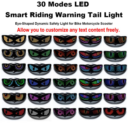 Smart LED Helmet Display Light Panel – Customizable Pattern Safety Light for Bicycle, Scooter & Skateboard (Helmet Not Included)