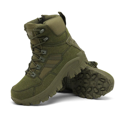 Men's Outdoor Hiking Boots - Desert Tactical Military Boots, Special Forces Anti-Slip & Warm Work Boots