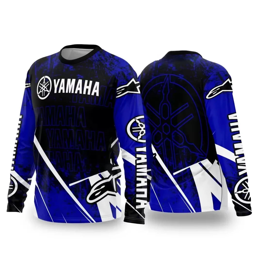 YAMAHA Motorcycle Riding Suit - Breathable Quick-Dry Long Sleeve Off-Road Racing Sportswear for Men & Women