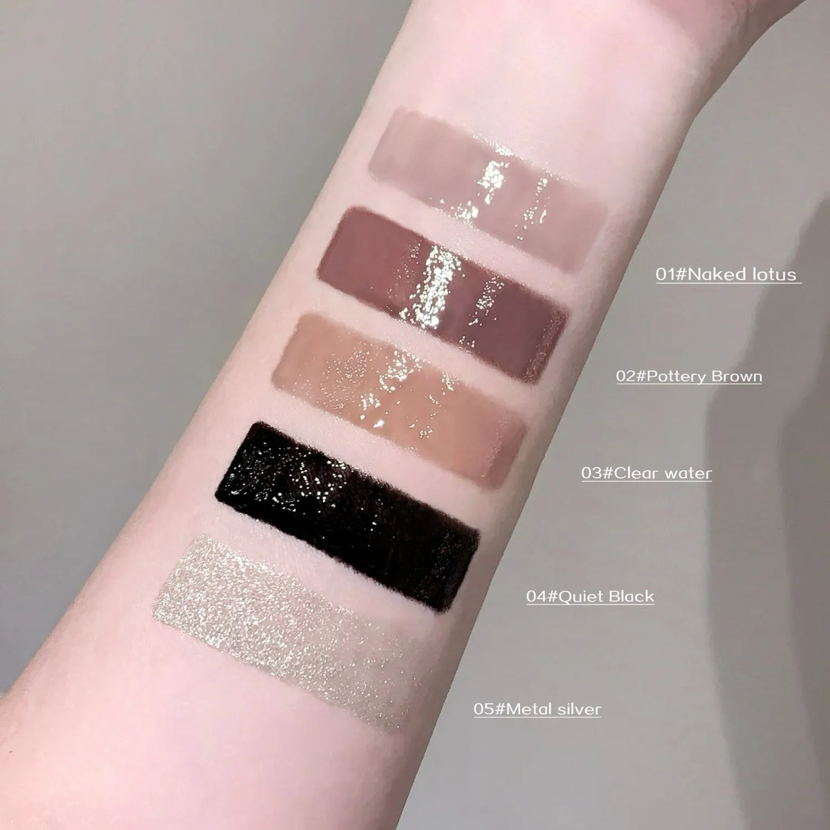 SHAQINUO Water Light Mirror Lip Gloss - Pearlescent Sparkling Moisturizing Lip Oil for Glossy Lips