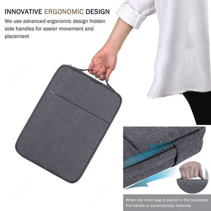 Waterproof Laptop Sleeve Handbag Case for HP - Portable Notebook Cover for 11.6" to 16" Laptops with Zipper