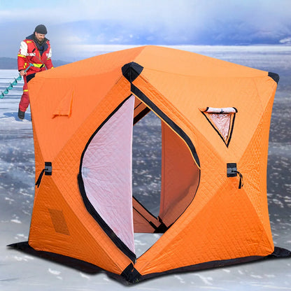 Easy Set-Up Winter Ice Fishing Tent – Portable Waterproof & Windproof Shelter for Ice Fishing