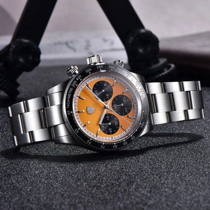 RollsTimi Men's Watch 2024 – Luxury Japan VK63 Quartz Chronograph, Sapphire Glass, Stainless Steel Wristwatch