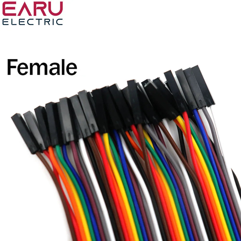 40-Pin Dupont Jumper Wires — 10/20/30cm Male-to-Male, Female-to-Female, Male-to-Female Cable for PCB DIY Kits