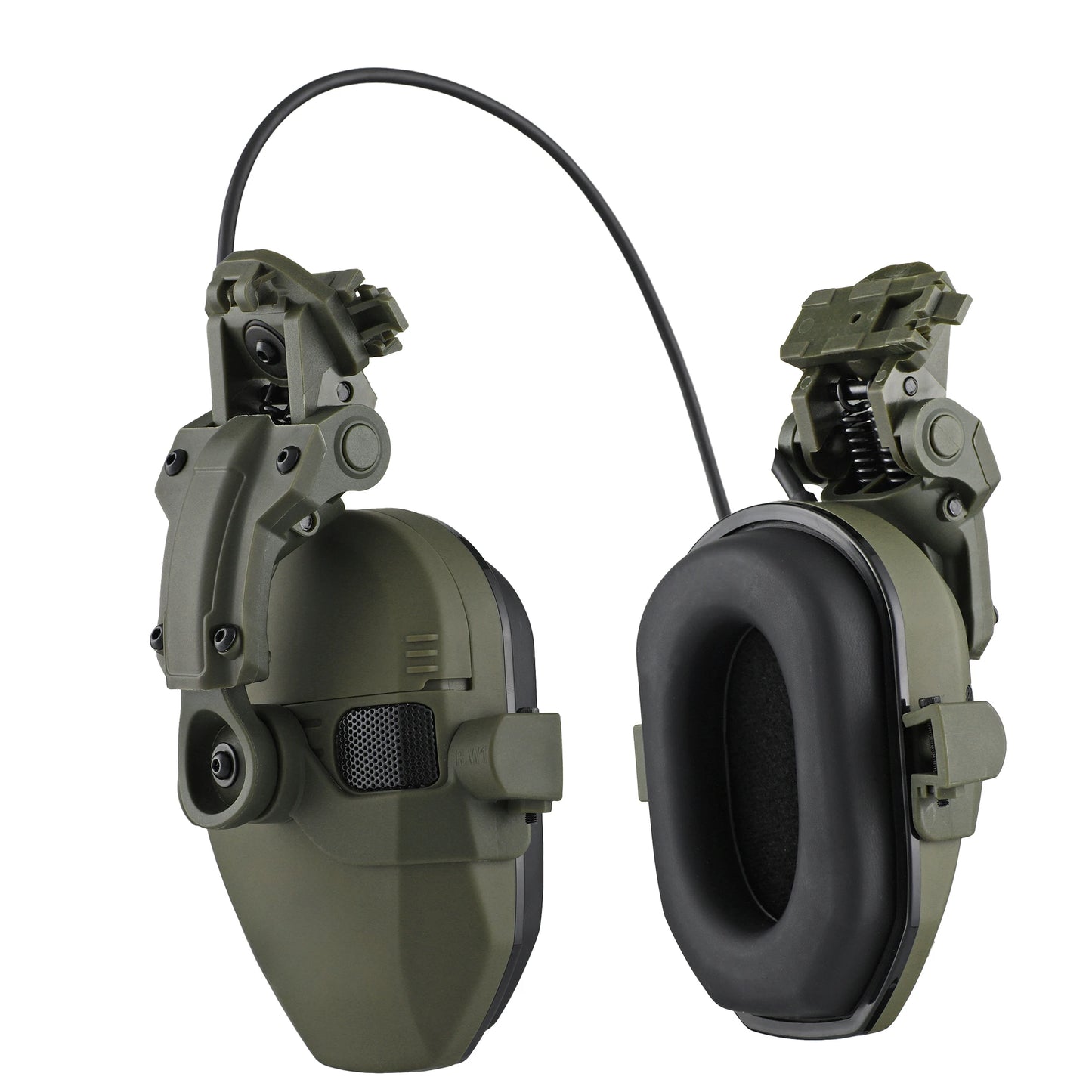 Active Helmet Mounted Earmuffs – Electronic Hearing Protection, Noise Reduction Headphones for Shooting & Hunting