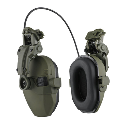 Active Helmet Mounted Earmuffs – Electronic Hearing Protection, Noise Reduction Headphones for Shooting & Hunting