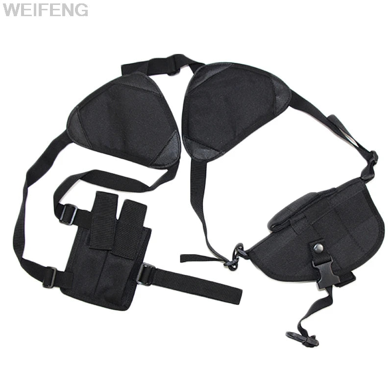 Concealed Carry Shoulder Holster - Adjustable Underarm Pistol Holster for Glock 17/19/22, Beretta M9, PX4, P226