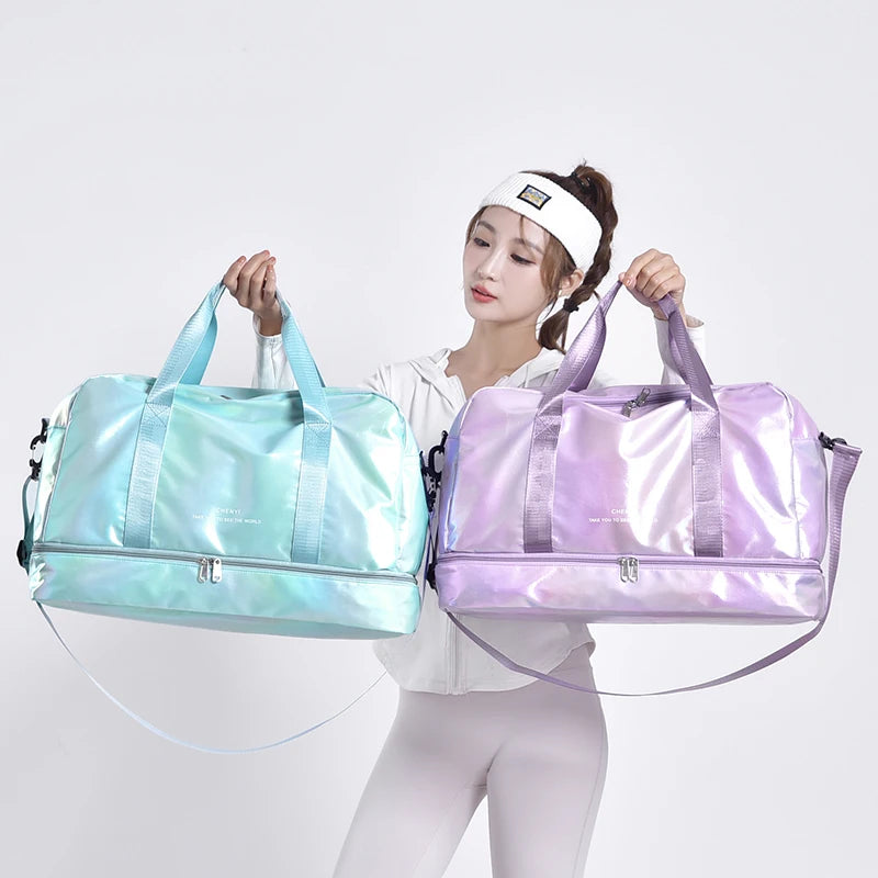AOTTLA Women’s Travel Bag – Large Capacity Handbag & Shoulder Bag with Dry/Wet Separation for Sports, Fitness & Luggage