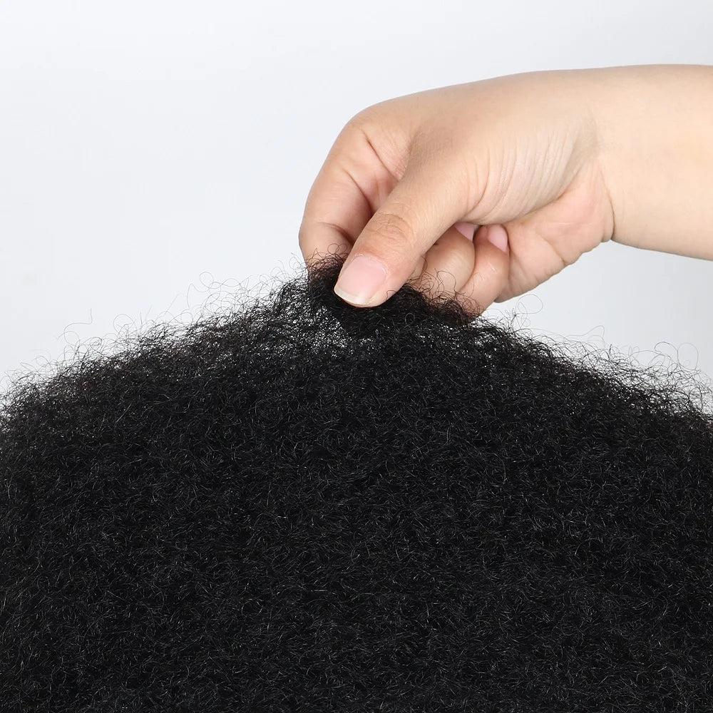 Afro Kinky Bulk Human Hair – 30g/pc Natural Black Brazilian Curly Hair for Braids & Dreadlock Extensions