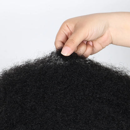 Afro Kinky Bulk Human Hair – 30g/pc Natural Black Brazilian Curly Hair for Braids & Dreadlock Extensions