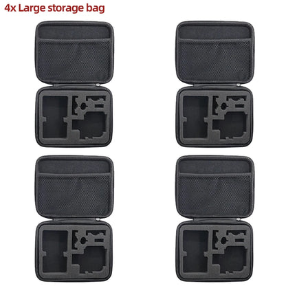 Large Carry Case Storage & Travel Bag for GoPro Hero 13–8, Insta360 X5–X3, DJI Action 5–3, AKASO, SJCAM