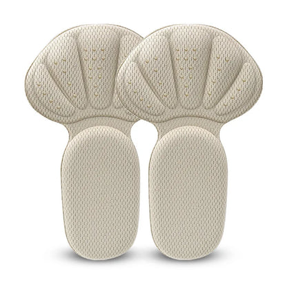 Heel Stickers Sneakers - Pain Relief Shoe Size Reducer Pads, Half Cushion Inserts for Heel Protection, T-Shaped Foot Care Pad